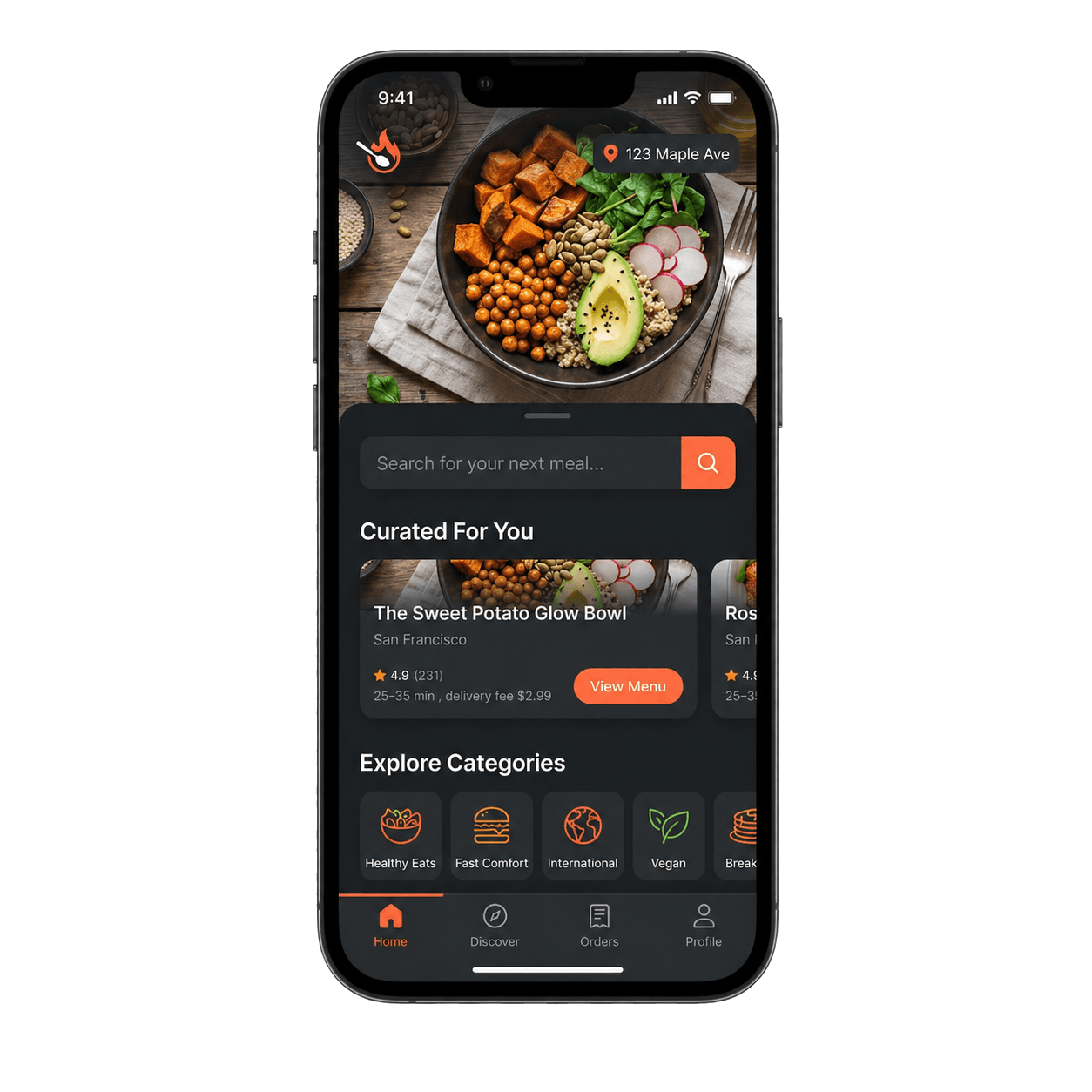 MoodDish app preview
